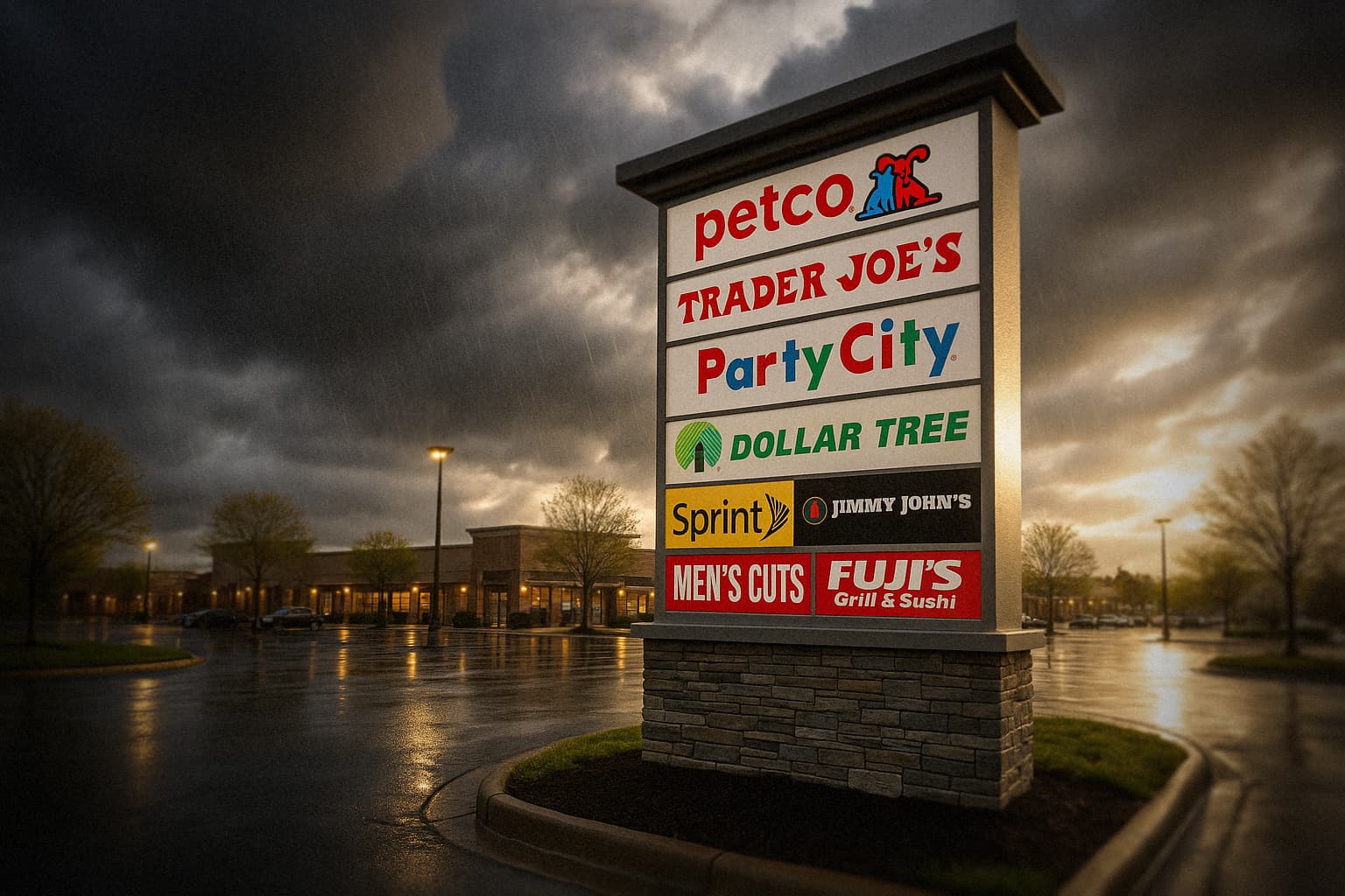 Shopping Center Pylon
