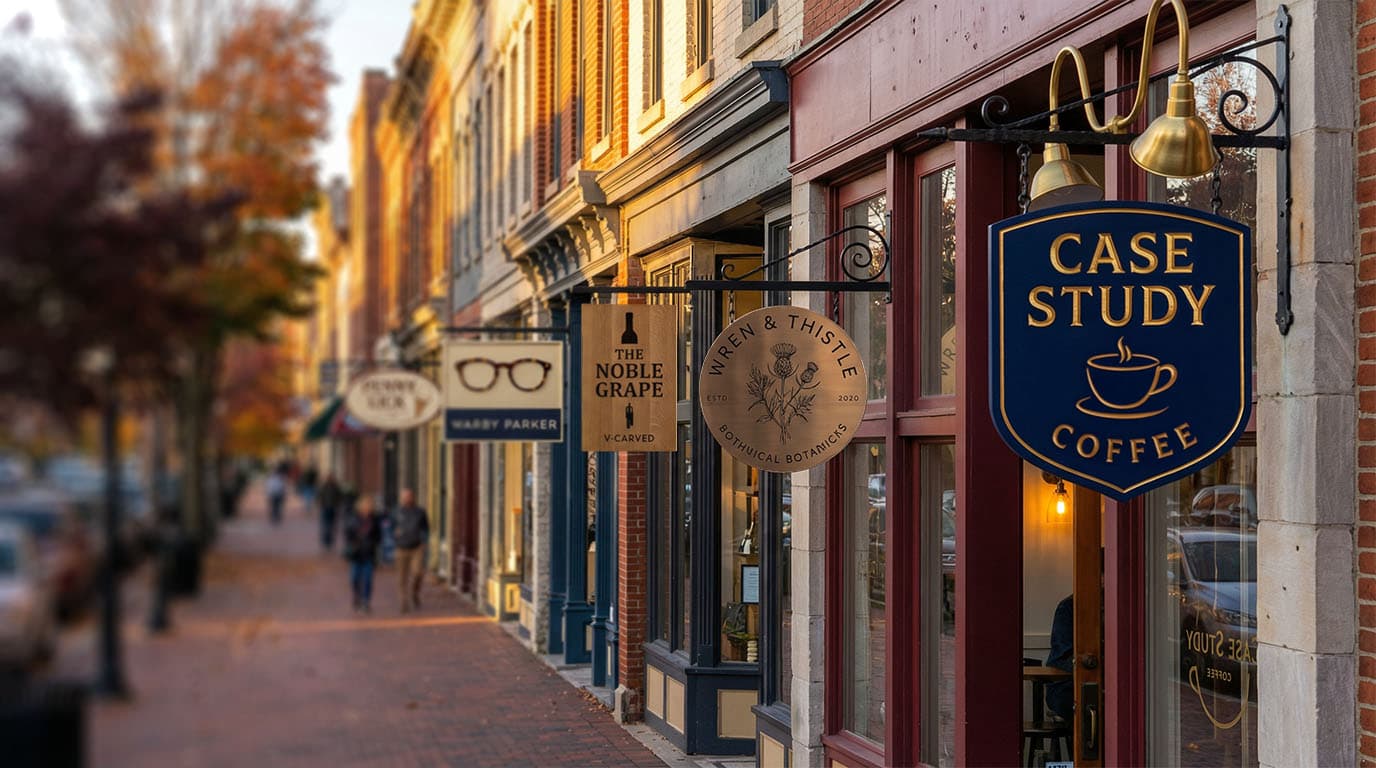 Blade signs are the most architecturally respectful sign type. Fight us.