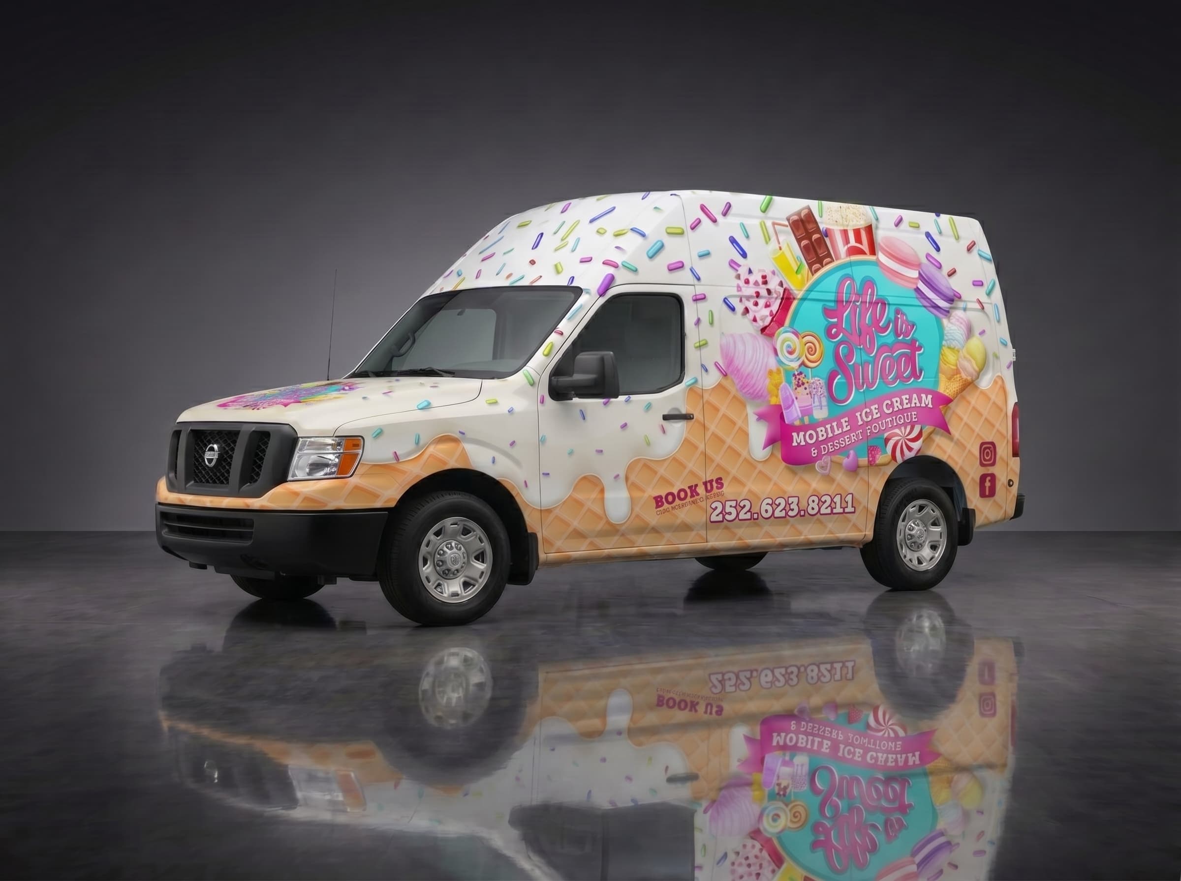 Life is Sweet Van Wrap