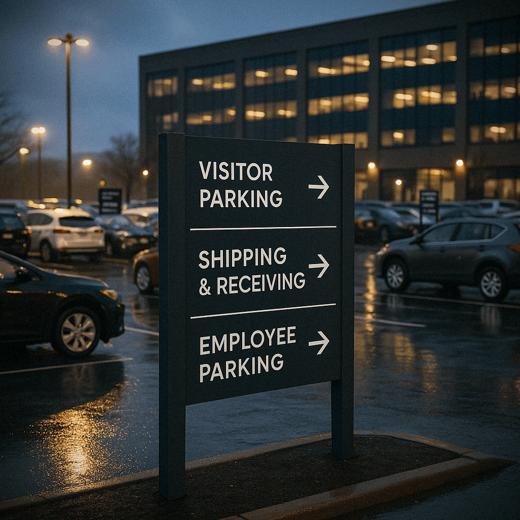 Parking Lot Wayfinding Sign